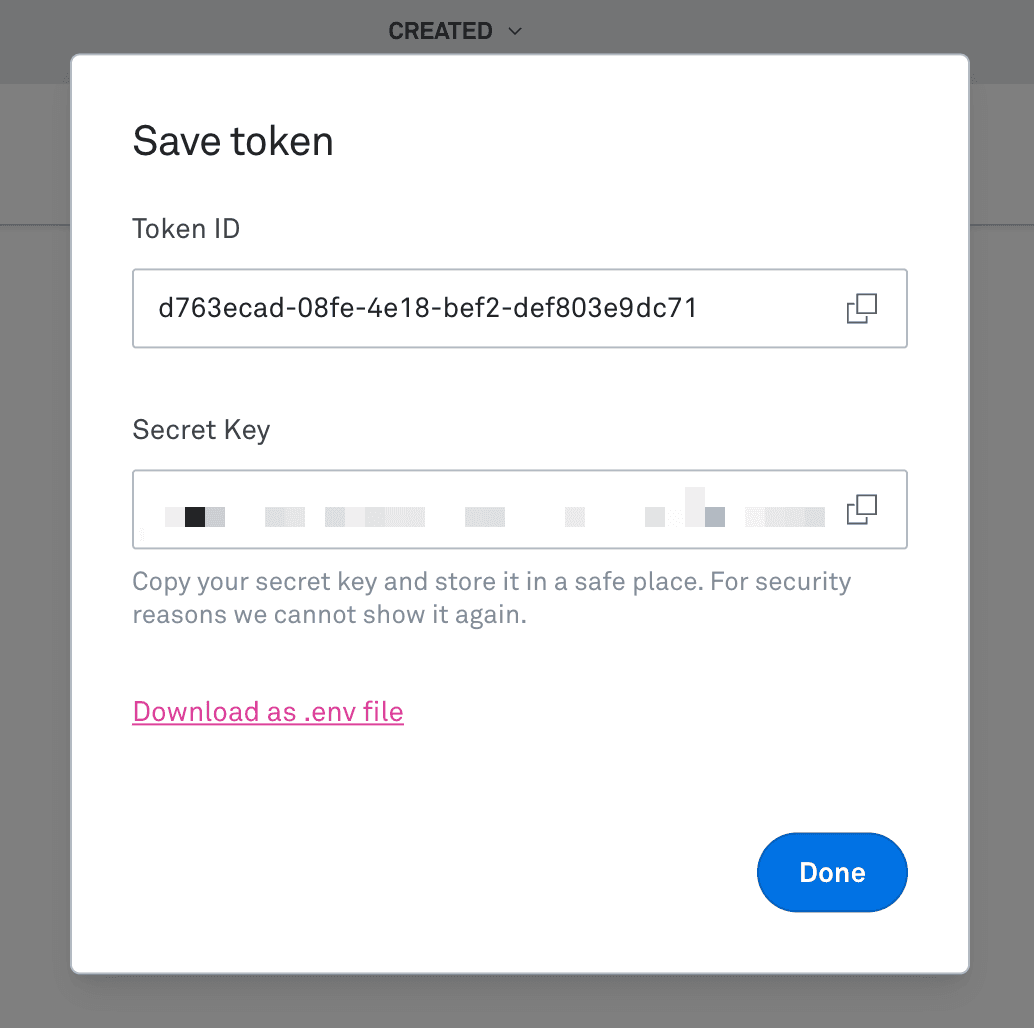 Mux access token environment